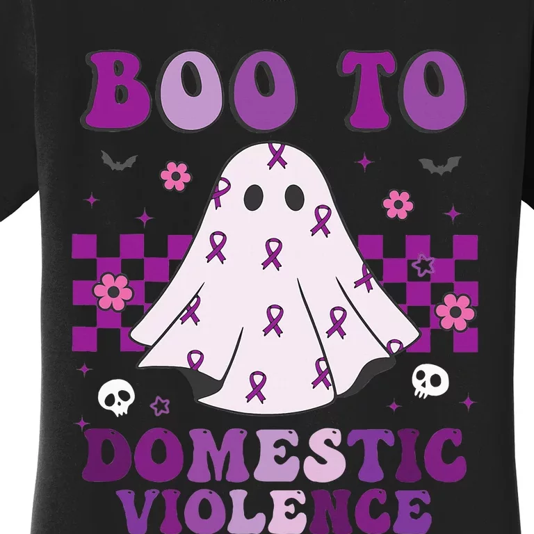 funny Boo Domestic Violence Awareness Women's T-Shirt