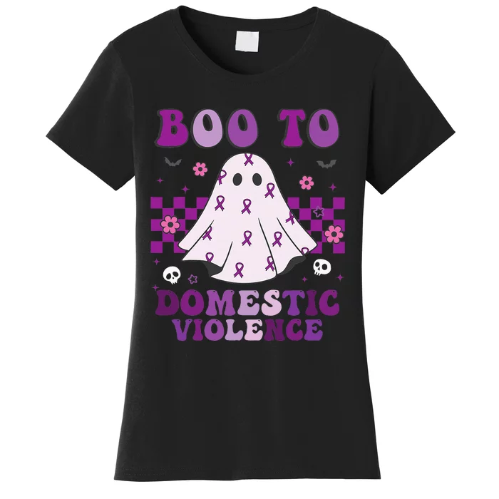 funny Boo Domestic Violence Awareness Women's T-Shirt