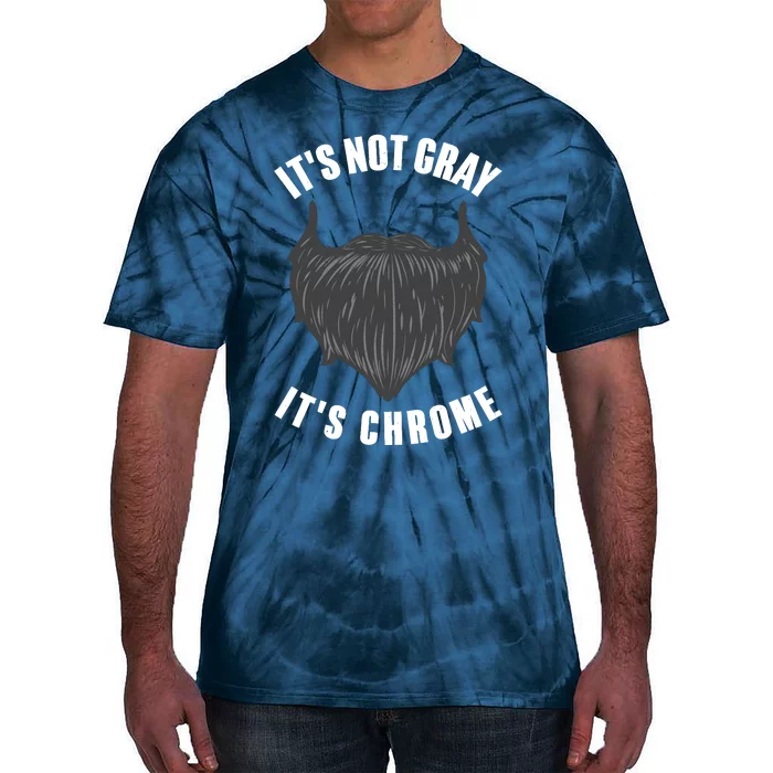 Funny Beard Design For Boy Gray Chrome Beard Lovers Tie-Dye T-Shirt