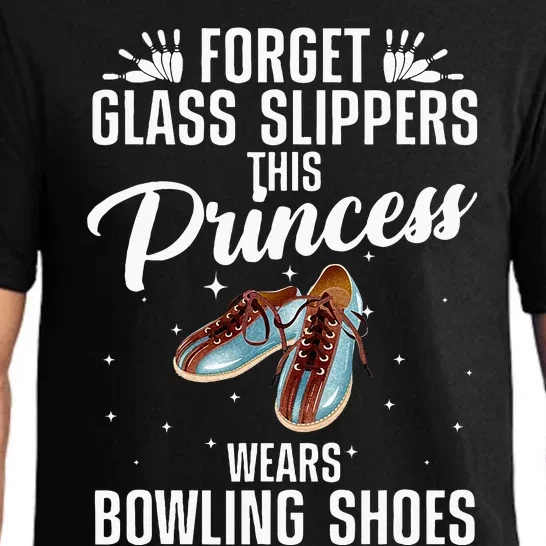 Funny Bowling Design For Women Bowling Shoes Bowler Pajama Set