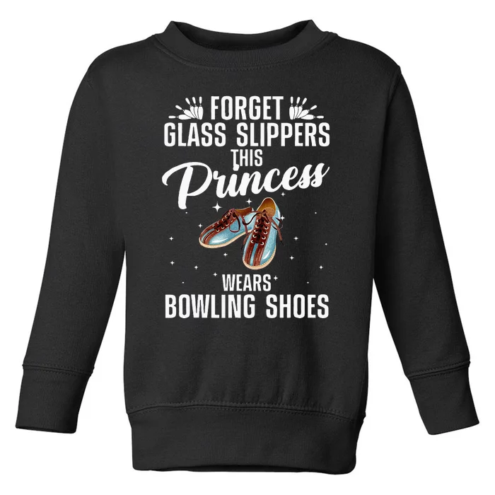 Funny Bowling Design For Women Bowling Shoes Bowler Toddler Sweatshirt