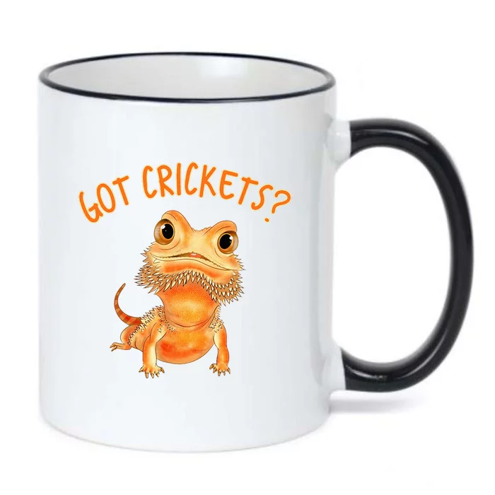 Funny Bearded Dragon Got Crickets Lizard Reptile Herpetology Black Color Changing Mug