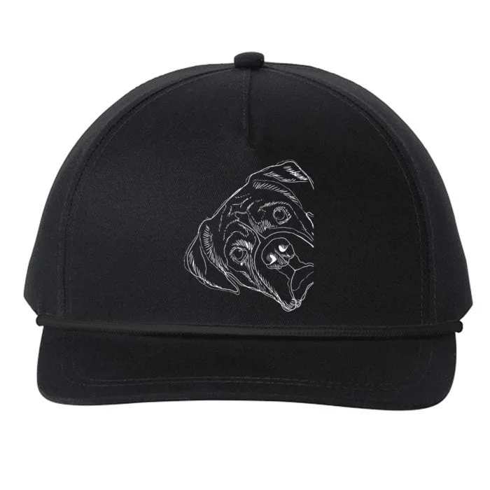 Funny Boxer Dog Snapback Five-Panel Rope Hat