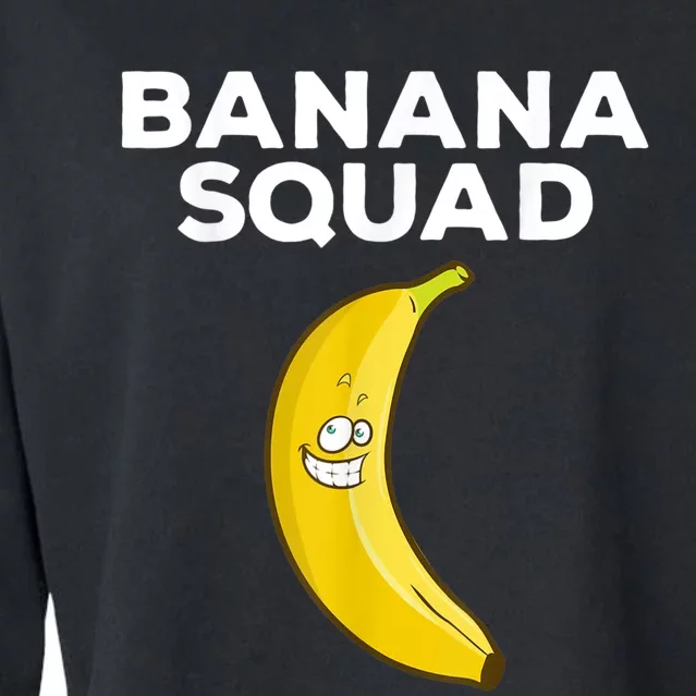 Funny Banana Design For Men Women Kids Banana Fruit Lovers Cropped Pullover Crew