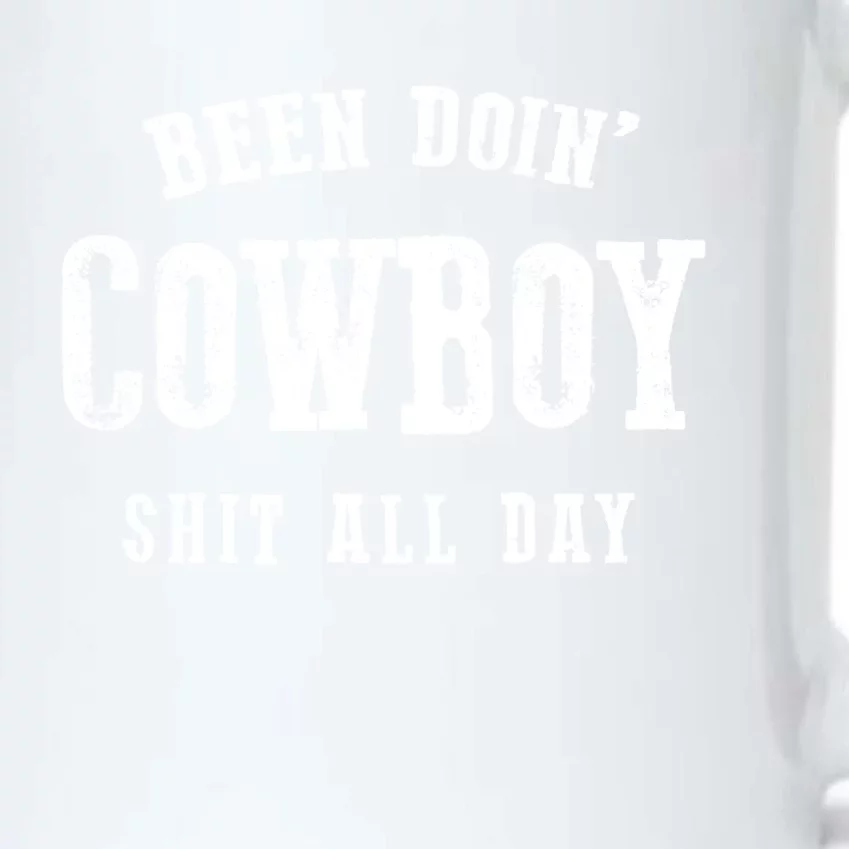 Funny Been Doing Cowboy Gift Shit Western Cowgirl Gift Black Color Changing Mug