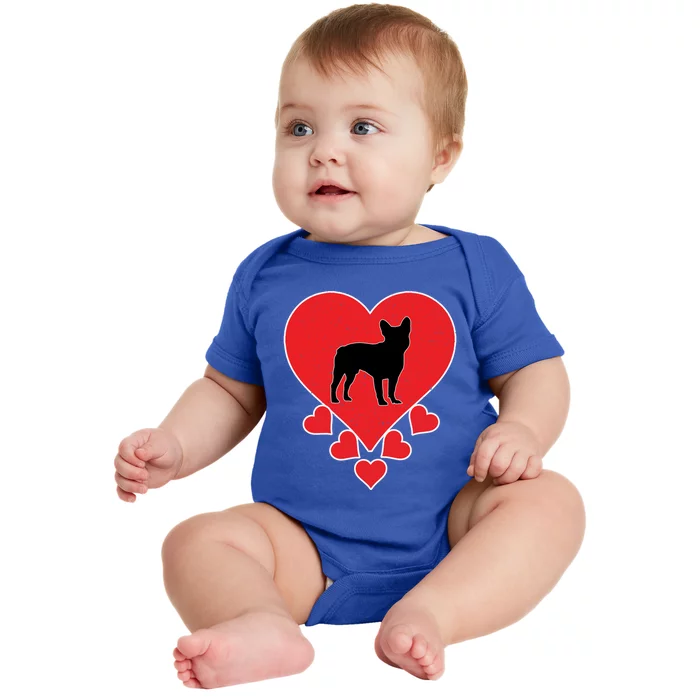 French Bulldog Dog Lover Valentine's Day French Bulldog Gift Baby Bodysuit