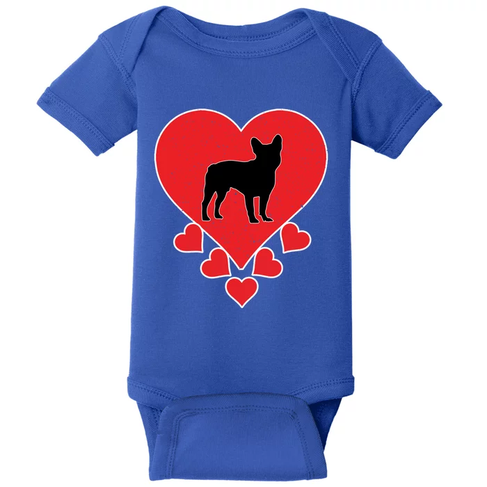 French Bulldog Dog Lover Valentine's Day French Bulldog Gift Baby Bodysuit