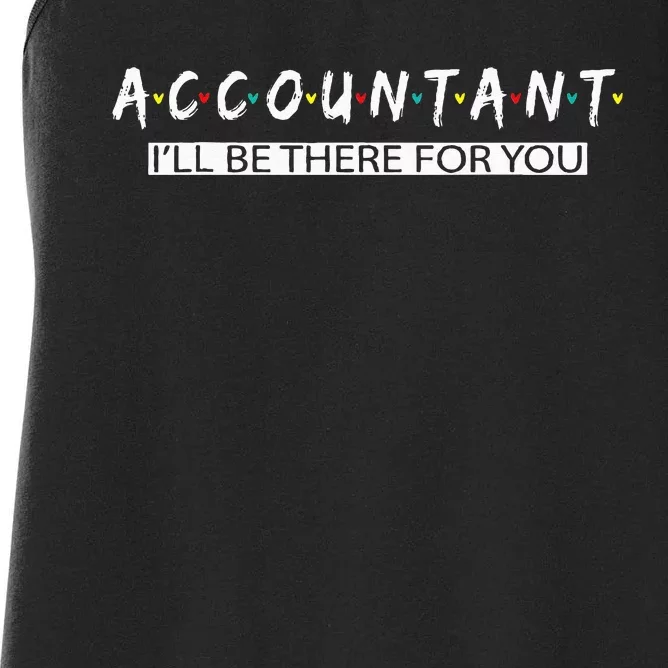 Funny Bookkeeper Design For CPA And Accountant Women's Racerback Tank