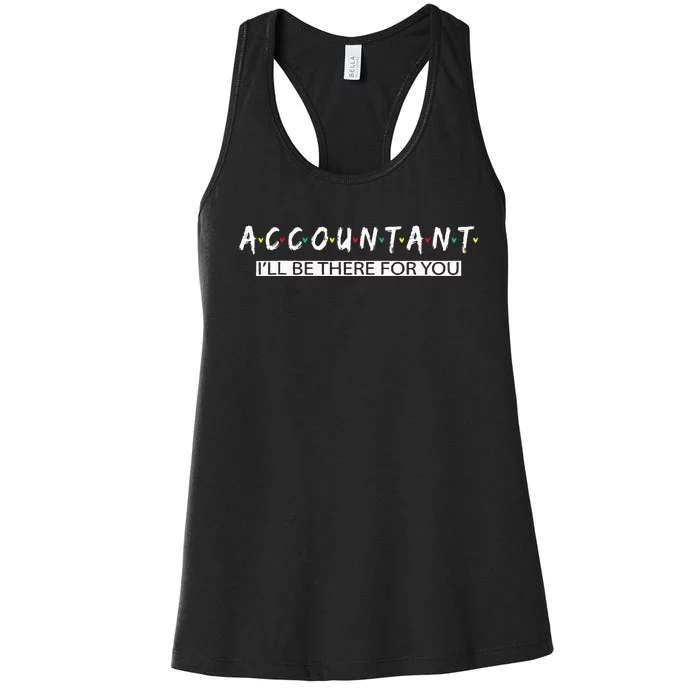 Funny Bookkeeper Design For CPA And Accountant Women's Racerback Tank