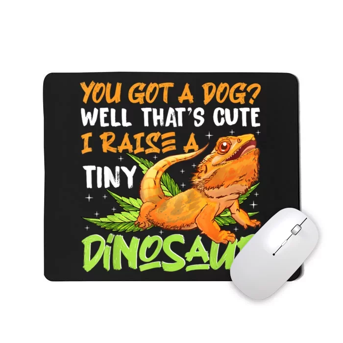 Funny Bearded Dragon Pet Reptile Lizard Lover Mousepad