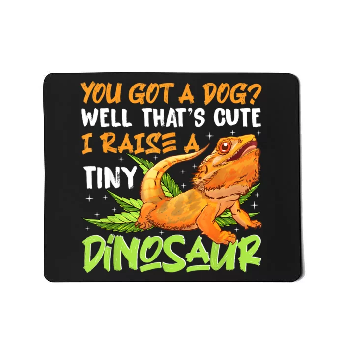 Funny Bearded Dragon Pet Reptile Lizard Lover Mousepad