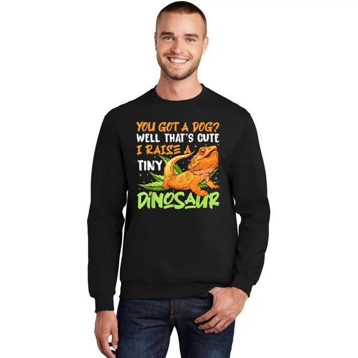 Funny Bearded Dragon Pet Reptile Lizard Lover Tall Sweatshirt