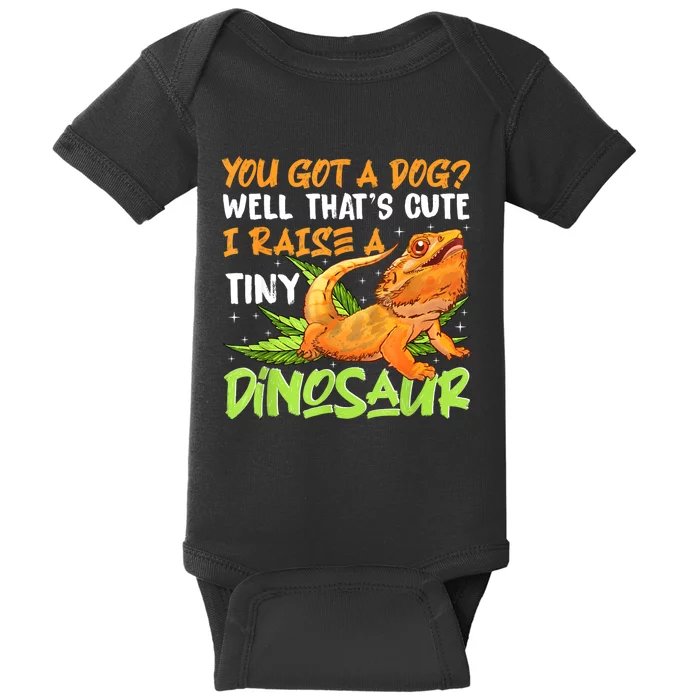 Funny Bearded Dragon Pet Reptile Lizard Lover Baby Bodysuit