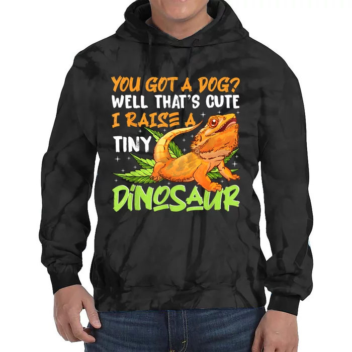 Funny Bearded Dragon Pet Reptile Lizard Lover Tie Dye Hoodie