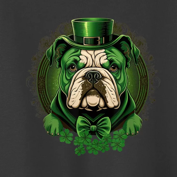 Funny Bulldog Dog St Patricks Day Irish Saint Patrick Day Toddler T-Shirt