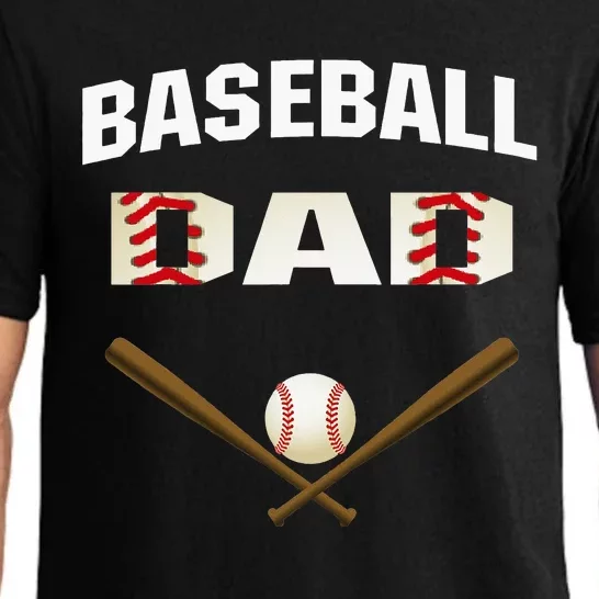 funny Baseball Dad Best gift idea for fathers tee Pajama Set