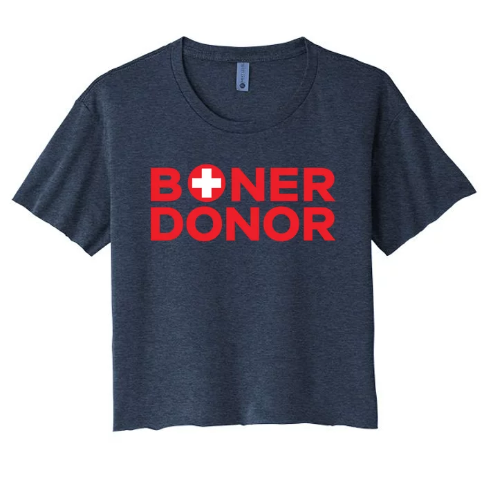 Funny Boner Donor Outfit Women's Crop Top Tee