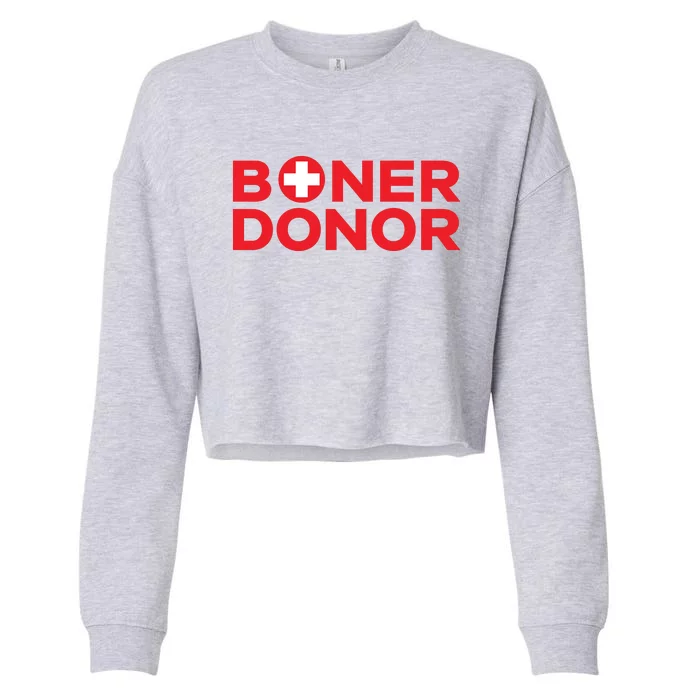 Funny Boner Donor Outfit Cropped Pullover Crew