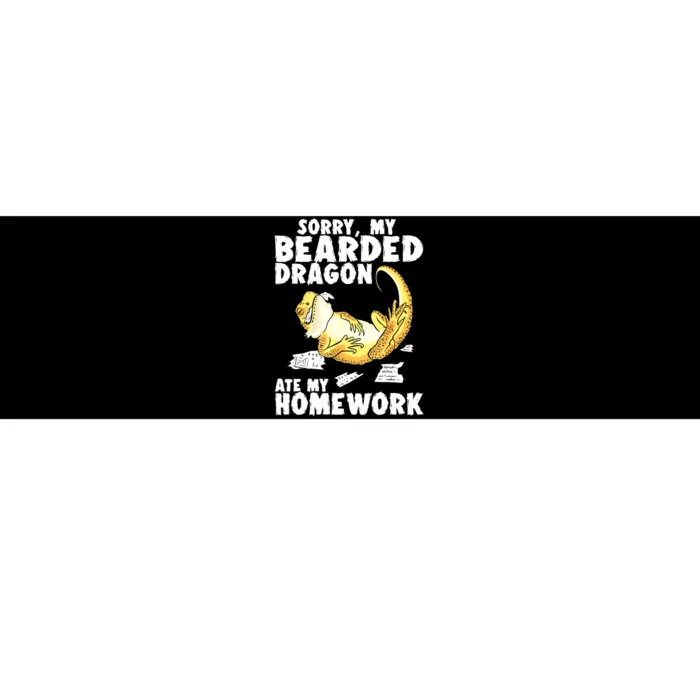 Funny Bearded Dragon Reptile Funny Lizard Bearded Dragon Bumper Sticker