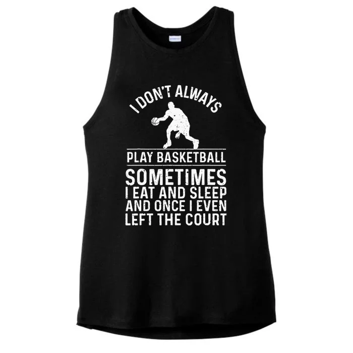 Funny Basketball Design For Kids Men Women Basketball Lovers Ladies Tri-Blend Wicking Tank