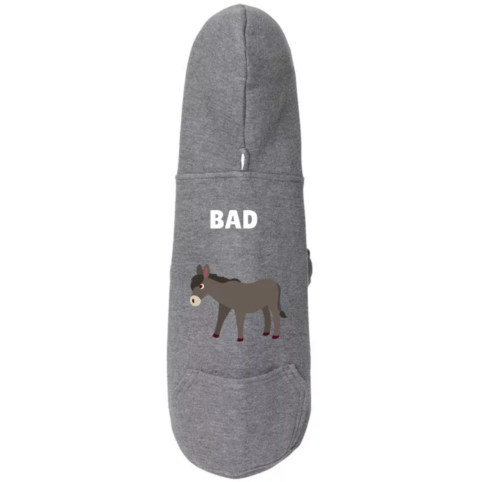 Funny Bad Donkey Doggie 3-End Fleece Hoodie