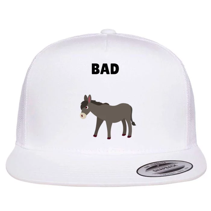 Funny Bad Donkey Flat Bill Trucker Hat