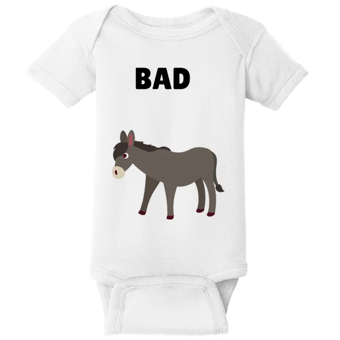 Funny Bad Donkey Baby Bodysuit