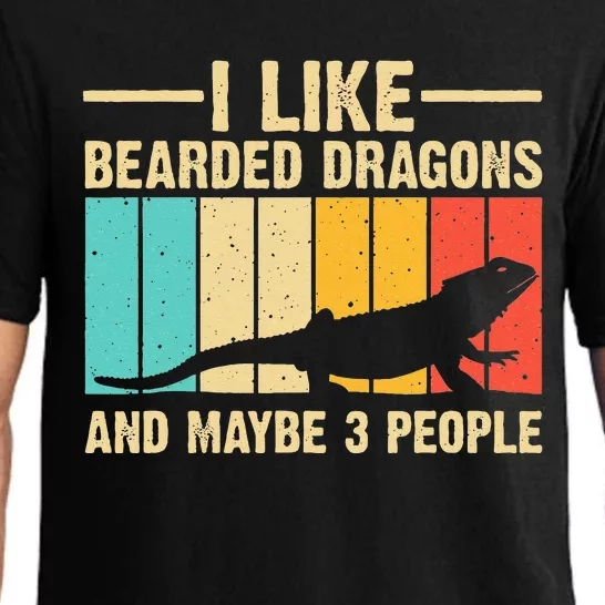 Funny Bearded Dragon Design Pogona Reptile Lover Men Women Pajama Set