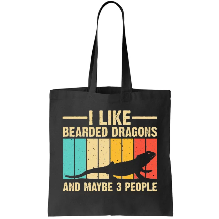 Funny Bearded Dragon Design Pogona Reptile Lover Men Women Tote Bag