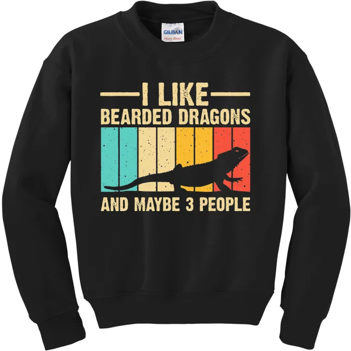 Funny Bearded Dragon Design Pogona Reptile Lover Men Women Kids Sweatshirt