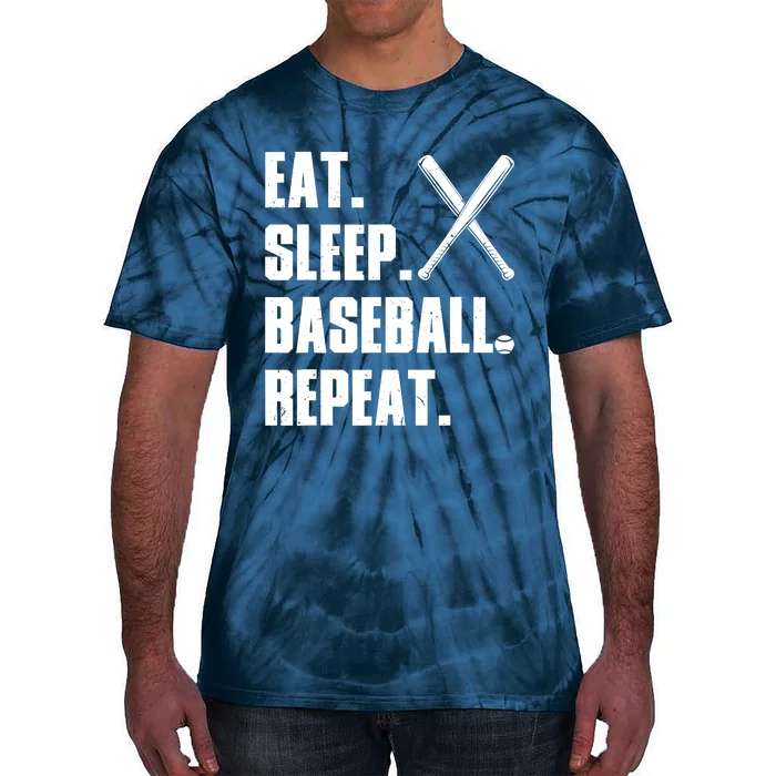 Funny Baseball Design For Baseball Player Sports Tie-Dye T-Shirt