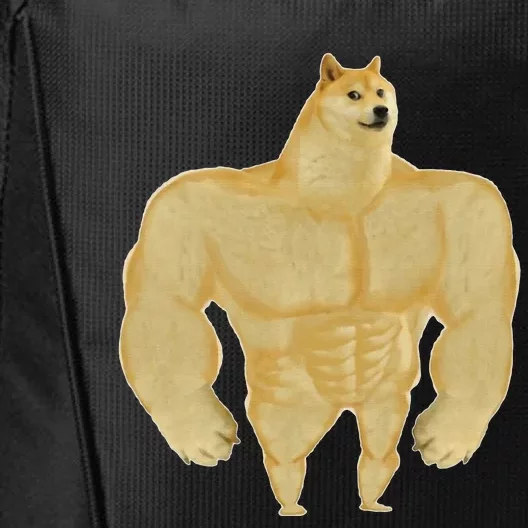 Funny Buff Doge Chiba Dog Gym meme Funny Swole Doge City Backpack