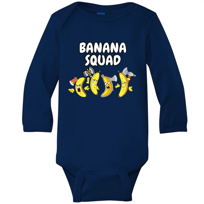 Funny Banana Design For Banana Fruit Lovers Baby Long Sleeve Bodysuit