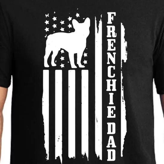 French Bulldog Dad American Flag Patriotic Frenchie Dog Pajama Set