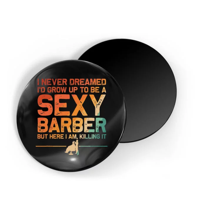 Funny Barber Dad Barbershop Hairdresser Hairstylist Magnet