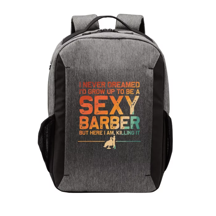 Funny Barber Dad Barbershop Hairdresser Hairstylist Vector Backpack