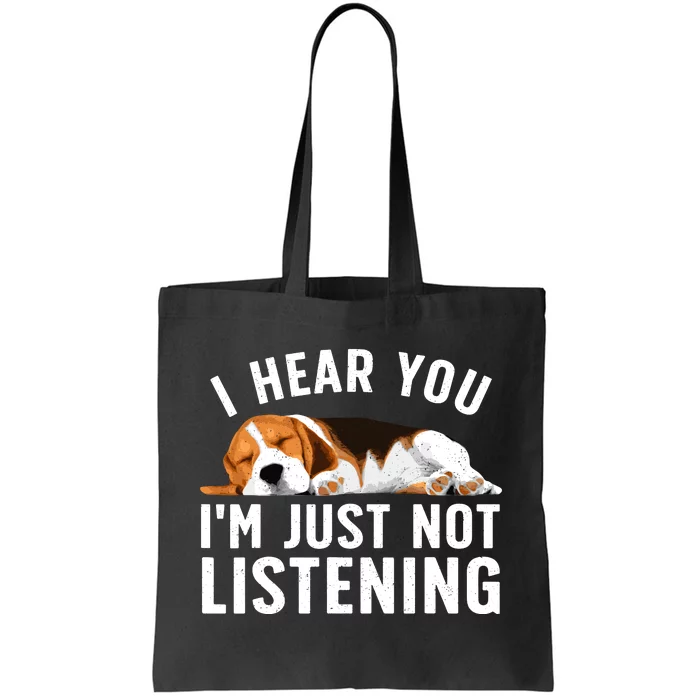 Funny Beagle Design Dad Mom Beagle Dog Lovers Tote Bag