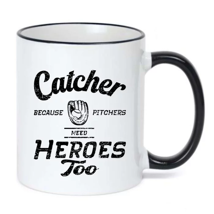 Funny Baseball Design For Pitcher And Catcher Baseball Meaningful Gift Black Color Changing Mug