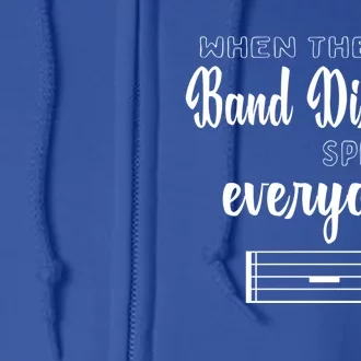 Funny Band Director Gift Music Teacher Funny Gift Appreciation Gift Full Zip Hoodie