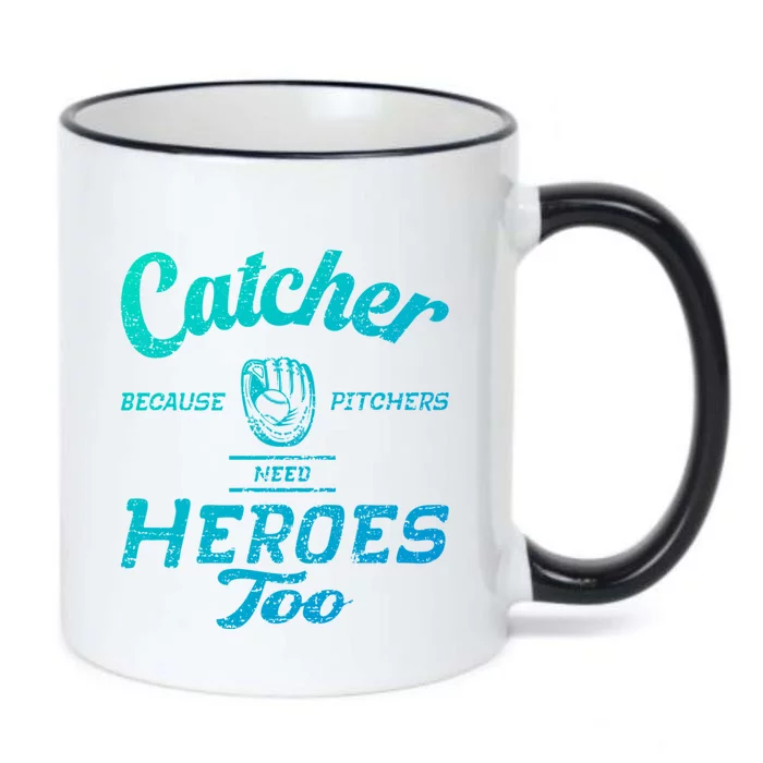 Funny Baseball Design For Pitcher And Catcher Baseball Meaningful Gift Black Color Changing Mug