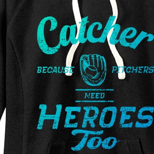 Funny Baseball Design For Pitcher And Catcher Baseball Meaningful Gift Women's Fleece Hoodie