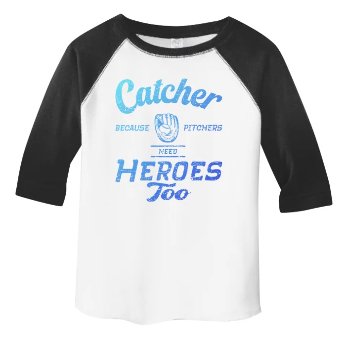 Funny Baseball Design For Pitcher And Catcher Baseball Meaningful Gift Toddler Fine Jersey T-Shirt