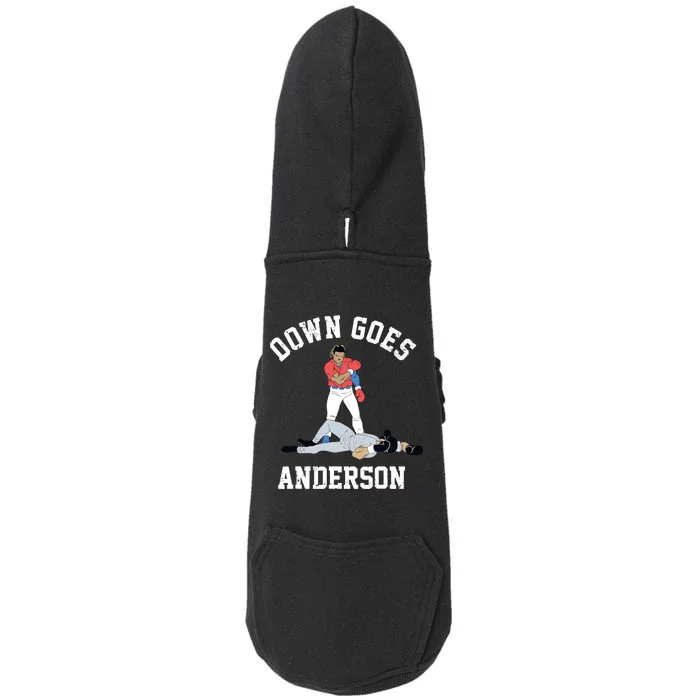 FUNNY BASEBALL DOWN GOES ANDERSON Doggie 3-End Fleece Hoodie