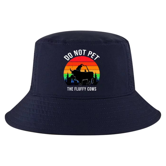 Funny Bison Do Not Pet The Fluffy Cows Cool Comfort Performance Bucket Hat