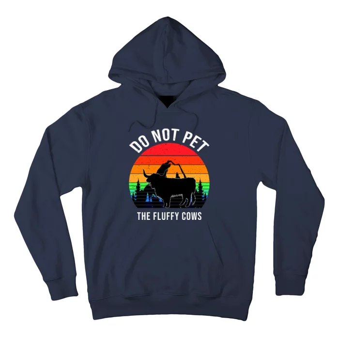 Funny Bison Do Not Pet The Fluffy Cows Hoodie