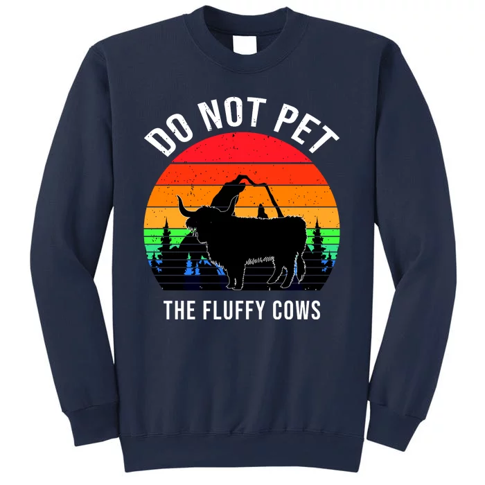 Funny Bison Do Not Pet The Fluffy Cows Sweatshirt