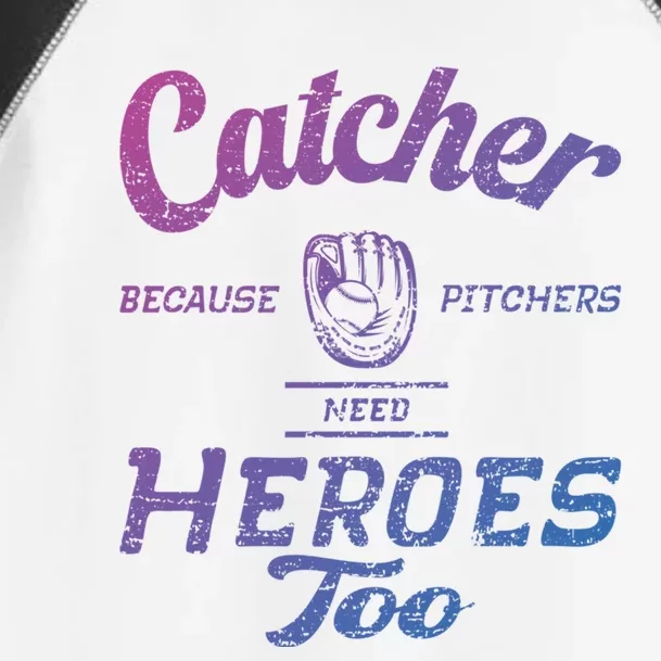 Funny Baseball Design For Pitcher And Catcher Baseball Meaningful Gift Toddler Fine Jersey T-Shirt