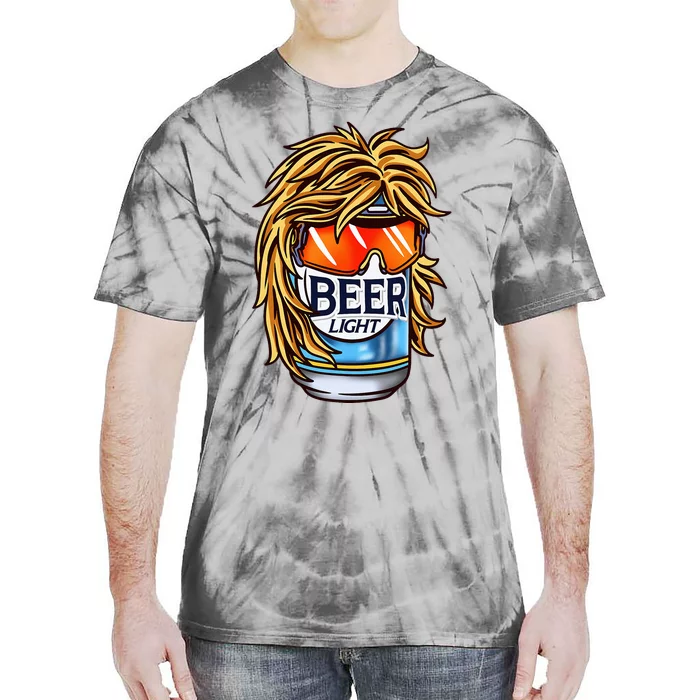 Funny Beer Drinking Funny Redneck Mullet Tie-Dye T-Shirt