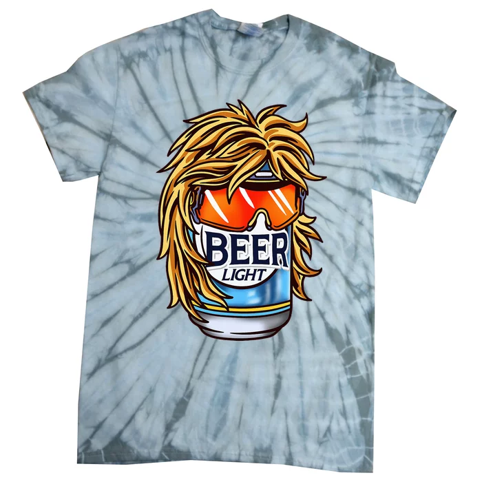 Funny Beer Drinking Funny Redneck Mullet Tie-Dye T-Shirt