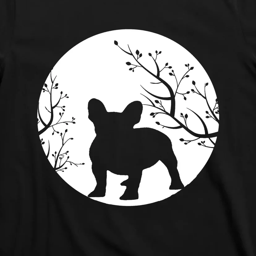 French Bulldog Dog Full Moon Howl Funny Frenchie Lover T-Shirt